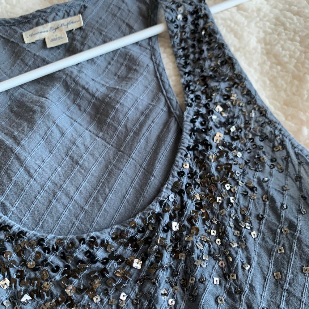 American Eagle Outfitters Sequin Tank Top